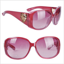 Óculos de sol de acetato de mulher / UV 400 Protection / Red Color Glasses